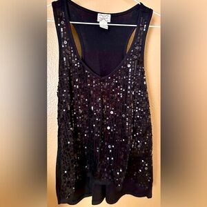 Blingy racer back tank top. Size M